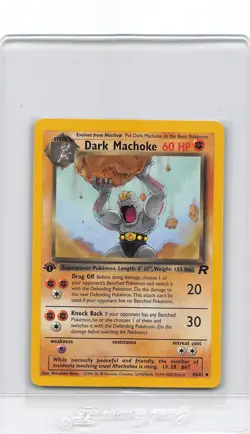 DARK MACHOKE 40/82 - 1ST EDITION Team Rocket - VINTAGE WOTC Pokemon Card - NM/LP - Image 1