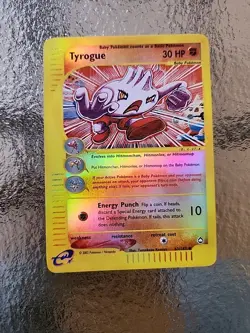 Tyrogue 63/147 Aquapolis 2002 Reverse Holo Pokemon Card TCG NM Condition - Image 1