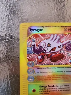 Tyrogue 63/147 Aquapolis 2002 Reverse Holo Pokemon Card TCG NM Condition - Image 4