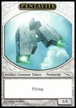 Pentavite Token ~ Heavily Played Token Promos MTG Magic UltimateMTG Artifact Car - Image 1