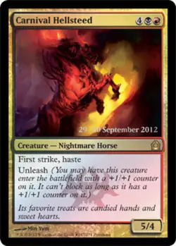 Carnival Hellsteed - Foil - Prerelease Promo ~ Moderately Played Prerelease Prom - Image 1
