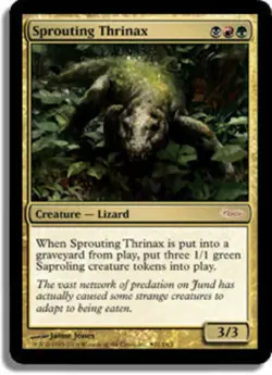 Sprouting Thrinax - Foil WPN ~ Moderately Played Unique & Misc Promos MTG Magic - Image 1