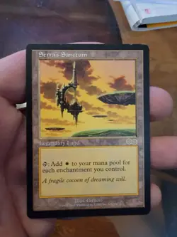 MTG Serra's Sanctum [Urza's Saga] Magic The Gathering - Image 1