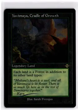 Yavimaya, Cradle of Growth Foil Etched LP x1 MTG Magic: the Gathering - Image 1