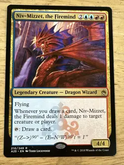 1x Niv-Mizzet, the Firemind (210) Masters 25 LP MTG Magic the Gathering x1 - Image 1