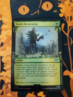 FOIL Entish Restoration Showcase Scrolls MTG Lord Of The Rings Unplayed Magic - Image 1