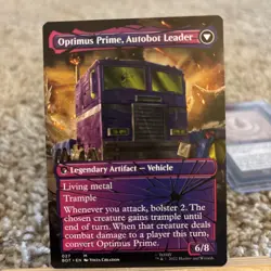 Optimus Prime, Hero Borderless/Shattered Glass 027 M MTG(BOT) - Image 2