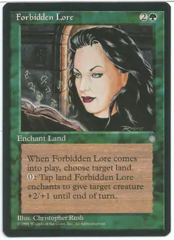 MTG Forbidden Lore Ice Age Rare LP - Image 1