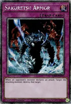 Yugioh! Sakuretsu Armor - RA03-EN130 - Platinum Secret Rare - 1st Edition Near M - Image 1
