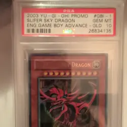 Yu-Gi-Oh! Slifer The Sky Dragon GBI-001 PSA 10 Gem Mint ULTRA RARE - Image 2