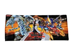 Yu-gi-oh! Kaiba Blue Eyes and XYZ Large Rubber Playmat. 23.75" x 9.75". Mat Tcg - Image 1