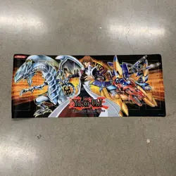 Yu-gi-oh! Kaiba Blue Eyes and XYZ Large Rubber Playmat. 23.75" x 9.75". Mat Tcg - Image 2