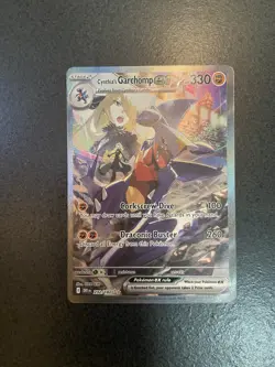 Pokemon TCG Cynthia's Garchomp EX Holo Card 232/182 Sv10: Destined Rivals - Image 1