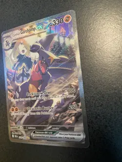 Pokemon TCG Cynthia's Garchomp EX Holo Card 232/182 Sv10: Destined Rivals - Image 3