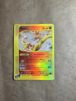 Moltres 21/144 Skyridge Reverse Holo Pokemon Card Moderately Played MP Rare - Image 1