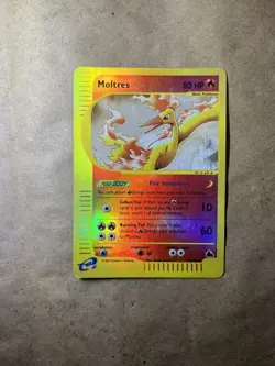 Moltres 21/144 Skyridge Reverse Holo Pokemon Card Moderately Played MP Rare - Image 3