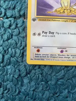 1st Edition MEOWTH 56/64 Jungle Set - Pokemon WOTC Vintage Card - NM - Image 3