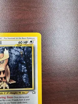 Noctowl 42/111 1st Edition Uncommon Non-Holo Neo Genesis Pokemon Card NM - Image 4