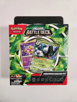 Pokemon Deluxe Battle Deck Meowscarada EX 60 Card Deck (New & Sealed) - Image 1