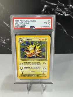 1999 Pokemon Jungle Jolteon Holo Card VG-EX #4 No Symbol PSA -ERROR - Image 1