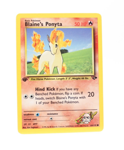 Lot Of 5 Pokemon Cards Cloyster Horsea Kogas Blaines Ponyta Kubuto Uncommon 193 - Image 4