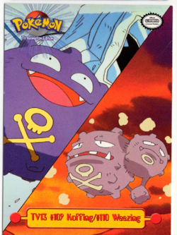 TV13 Koffing / Weezing TV Animation Edition Topps Pokemon Card - Image 1