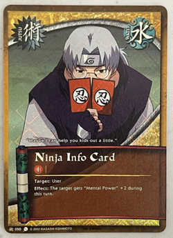 Naruto CCG - Ninja Info Card - #050 - 1st Edition - Diamond Foil - Common - Image 1