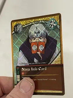 Naruto CCG - Ninja Info Card - #050 - 1st Edition - Diamond Foil - Common - Image 2