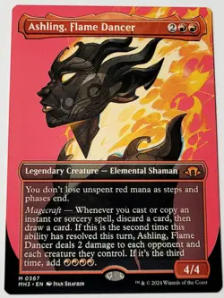 MTG Ashling, Flame Dancer - Borderless - Modern Horizons 3 NM - Image 1