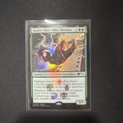 MTG Spider-man, Miles Morales Foil Promo P0008 NM - Image 1
