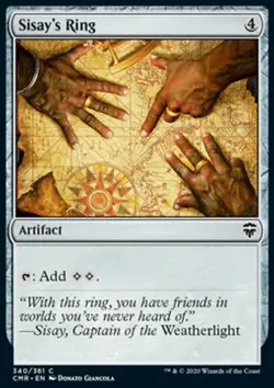 Magic the Gathering MTG Sisay's Ring (340) Commander Legends NM - Image 1