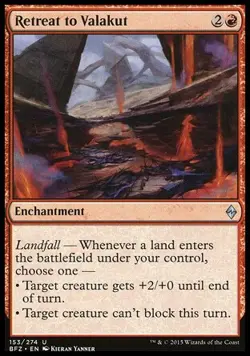 Magic the Gathering MTG Retreat to Valakut (153) Battle for Zendikar NM - Image 1