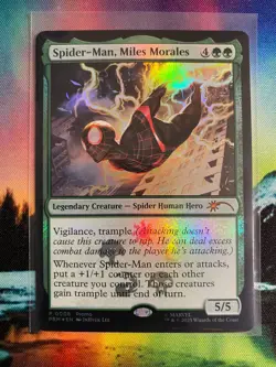 MTG Spiderman Spider-Man, Miles Morales P0008 Foil Promo FREE SHIPPING!! - Image 1