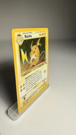 Raichu 14/62 Fossil Holo Rare Vintage 1999 WOTC Pokemon TCG LP - Image 2