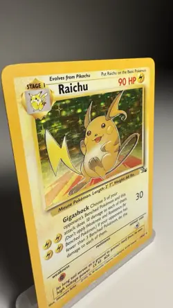 Raichu 14/62 Fossil Holo Rare Vintage 1999 WOTC Pokemon TCG LP - Image 3
