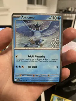 Pokemon TCG Articuno 32/159 Snowflake Stamp Promo 2025 Holiday Advent Calendar - Image 1