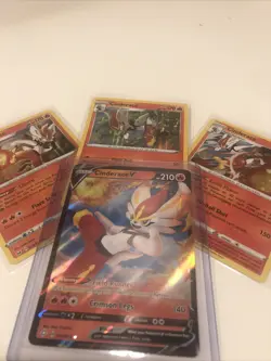 Pokemon Lot of Cinderace Holos - Near Mint to Mint Freshly Pulled Shining Fates - Image 1