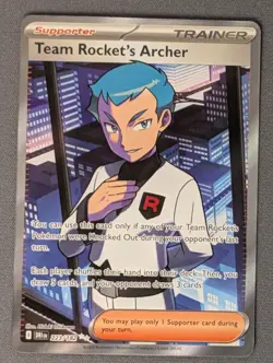 Pokemon TCG Team Rocket's Archer 223/182 Destined Rivals Ultra Rare Holo NM - Image 1