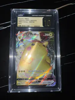 CGC 10 🐱 PRISTINE Japanese Pokemon 2021 Pikachu VMAX 046/184 VMAX Climax S8b - Image 1