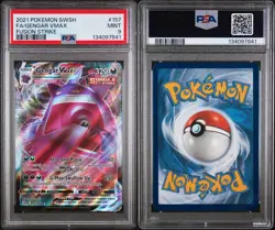 2021 Pokemon SWSH FA/Gengar VMAX Fusion Strike #157 PSA 9 Mint 🔥 - Image 3