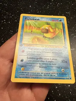 Carte pokemon wizard fossile edition 1 ed1 francais vf fr Psykokwak 53/62 - Image 5