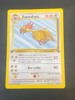 CARTE POKEMON RAPASDEPIC 36/64 EDITION 1 FR UNCO WIZARDS JUNGLE - TBE - Image 1