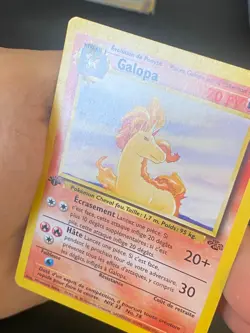 CARTE POKEMON GALOPA 44/64 EDITION 1 FR UNCO WIZARDS JUNGLE - TBE - Image 2