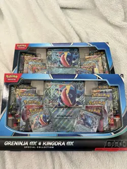 Pokemon Greninja ex & Kingdra ex Special Collection New 2 PACK - Image 1