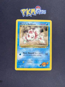 Pokemon TCG Misty's Goldeen Gym Heroes 30/132 Regular Rare MP. - Image 1