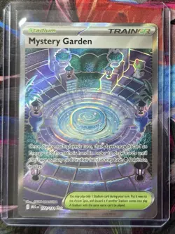 Mystery Garden 172/132 Mega Evolution Pokemon TCG Trainer Stadium Ultra Rare - Image 1