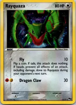 Rayquaza 3/17 - Holo Rare - Pop Series 1 Pokemon TCG LP/MP - Image 1