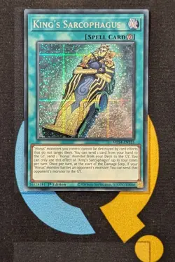 MP24-EN125 King's Sarcophagus Prismatic Secret Rare 1st YuGiOh - Image 1