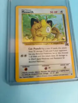 Meowth 10 Wotc Black Star Promo Holo Pokemon Card NM - Image 3