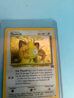 Meowth 10 Wotc Black Star Promo Holo Pokemon Card NM - Image 5